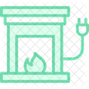 Electric Fireplace Icon