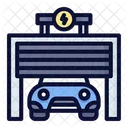 Electric Garage Car  Icon