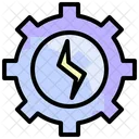 Electric Gear Electricity Settings Icon