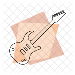 Electric Guitar Icon Of Colored Outline Style Available In Svg Png Eps Ai Icon Fonts