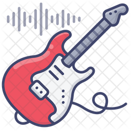 Electric Guitar Icon Of Colored Outline Style Available In Svg Png Eps Ai Icon Fonts