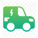 Electric hatchback car  Icon