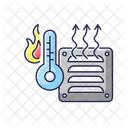 Electric Heater Winter Control Icon