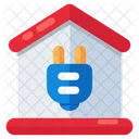 Electric Home Electric House Home Charging Icon