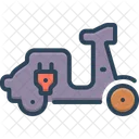 Electric Scooter Vehicle Icon