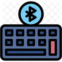 Electric Keyboard Smart Technology Wireless Connection Symbol