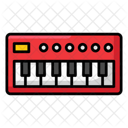 Electric Keyboard Icon Of Colored Outline Style Available In Svg Png Eps Ai Icon Fonts