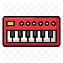 전기 키보드 피아노 전기 악기 아이콘