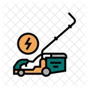 Electrical Lawn Mower Icon