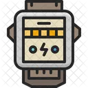 Electric Meter Transmission Voltage Icon