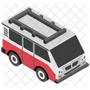Electric Minibus Minibus Electric Vehicle Icon