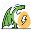 Electric Monster Dragon Electricity Icon