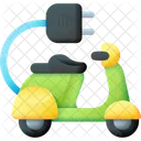 Electric Motorbike Charging Station Charging Vehicle Icon