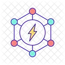 Electric Power Distribution System Icon