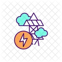 Electricity Production Greenhouse Icon