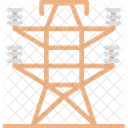 Transmission Pole Power Mast Utility Pylon Icon