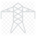 Transmission Pole Power Mast Utility Pylon Icon