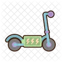 Electric Scooter Skateboard Scooter Icon