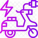 Electric Scooter Transport Scooter Icon