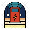Electric Station Energy Charge Icon