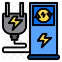 Electric Station Energy Plant Power Generator Icon