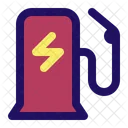 Electric Station Charging Icon