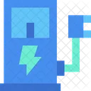 Electric Station Charging Power Icon
