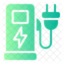 Electric Station Charging Station Charger Icon