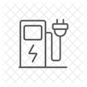 Electric Station Linear Style Icon Icon