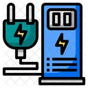 Electric Station Eco Icon
