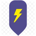 Electric Shock Map Icon