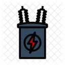 Electric Transformer Power Supply Electrical Device Icon
