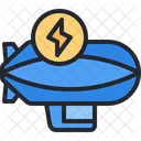 Electric Transport Electric Vehicle Airship Icon