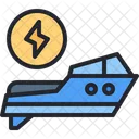 Electric Transport Electric Ship Icon