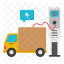 Electric Truck Electric Vehicle Autonomous Car Icon