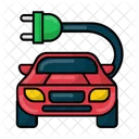 Electric Vehicle Ev Filled Line Icon