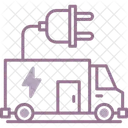 Electric Vehicle Electric Truck Generator Icon