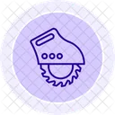 Electric Wood Saw Line Icon Icon