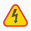Electrical Danger Sign Electrical Electric Icon