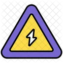 Electrical danger sign  Icon