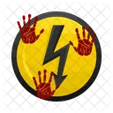 Electrical Hazard High Voltage Danger Symbol Icon