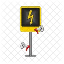 Electrical Hazard High Voltage Danger Symbol Icon