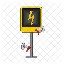 Electrical hazard  Icon