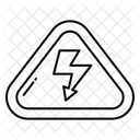Electrical Hazard High Voltage Danger Symbol Icon