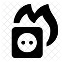 Electrical Fire Socket Icon