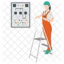 Electric Labor Handyman Electrician Icon