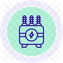 Electrical Transition Color Circle Icon Icon