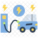 Electriccar Vehicle Ecology Icon