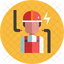 Electrician Worker Avatar Icon