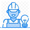 Electrician Serviceman Mechanic Icon